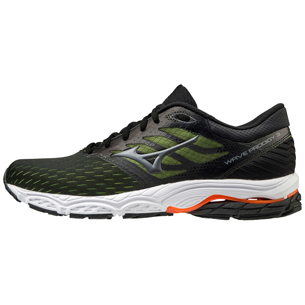 Mizuno Men's Wave Prodigy 3 Running Shoes Black/Grey/Orange (J1GC201052-RYV)